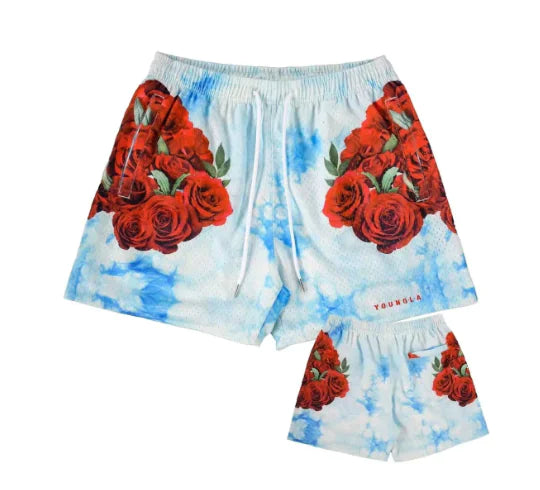 Young LA Mesh Shorts for Running and Gym (Single Piece)