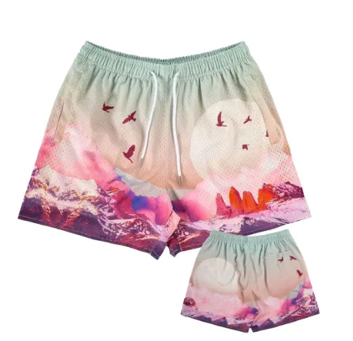 Young LA Mesh Shorts for Running and Gym (Single Piece)