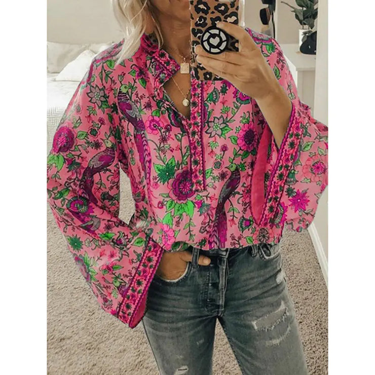 Printed Beach Casual Shirt for Work Holidays