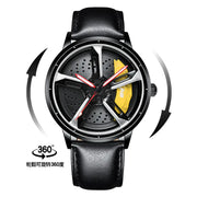 SVJ Men's Quartz Watch with 3D Hollow Design