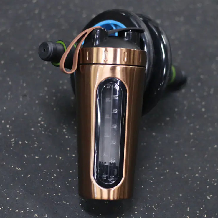 Stainless Steel Transparent Shaker Bottle for Fitness