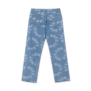 High Street Retro Distressed Baggy Jeans