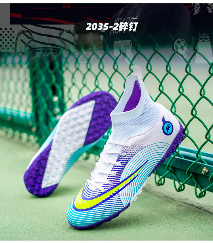 High-Top Soccer Cleats for Kids - Training Shoes