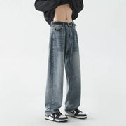 Men's Retro Loose Straight Jeans