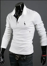 Paul Shirt, T-Shirt, Long Sleeve Men's Wear with Deer Embroidery