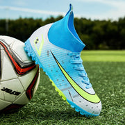 Men's High-Top Soccer Cleats for Artificial Turf Training