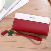 PU Leather Zipper Wallet Card Case