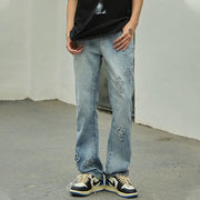 American Street Cross Jeans - Men's Retro Loose Trousers