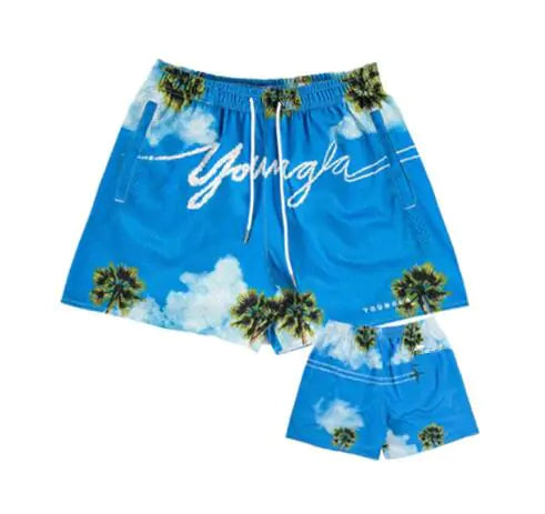 Young LA Mesh Shorts for Running and Gym (Single Piece)