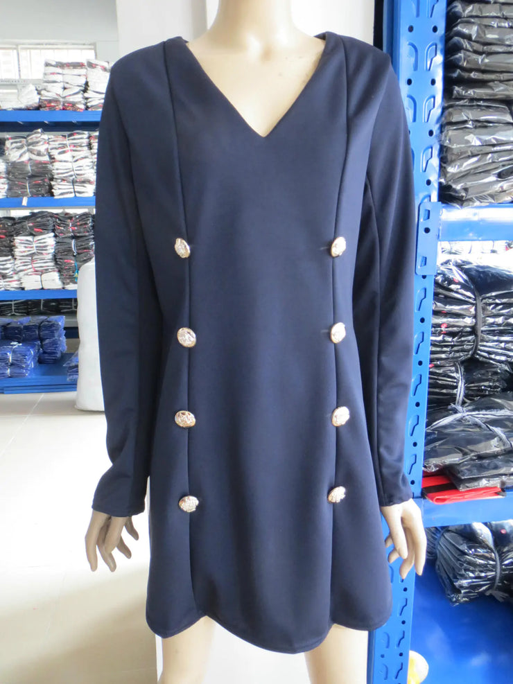Tailored Double-Breasted Dress for Women