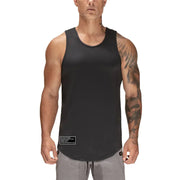 Men's Casual Polyester Vest for Gym and Exercise