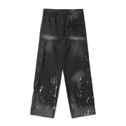 Women's Retro Tie-Dye Gradient Washed Jeans