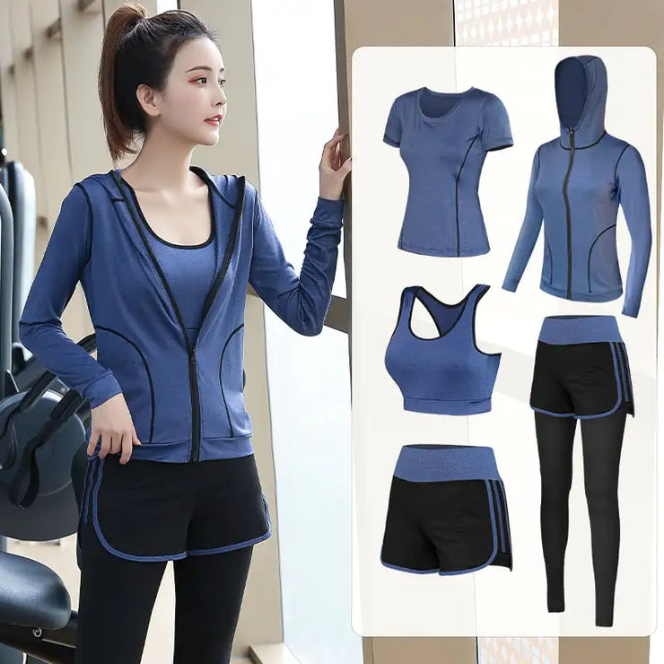 Loose Quick-Drying Yoga Sports Suit for Gym Fitness