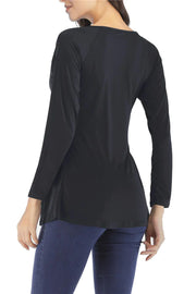 Women's Long Sleeve Dress Shirt and T-Shirt Combo