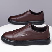 Sneakers with a casual style and anti slip lace up flat bottom with soft sole and soft surface can be easily kicked with one foot