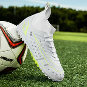 Men's High-Top Soccer Cleats for Artificial Turf Training