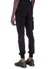 3D Tailored Slim Fit Multi-Pocket Pants with Elastic Waist