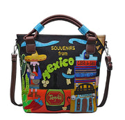 Embroidered Canvas Bag - Trendy Tote Bag