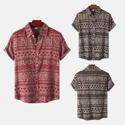 Men's Floral Short-Sleeved Shirt - Summer Collection