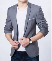 Men's Tailored Slim-Fit Casual Blazer