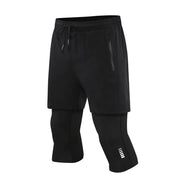 Men's 3/4 Compression Tights for Fitness and Running