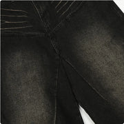 Men's Retro Washed Gradient Distressed Jeans