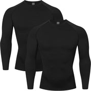 HYCOPROT 2 Pack Compression Shirts for Men Athletic