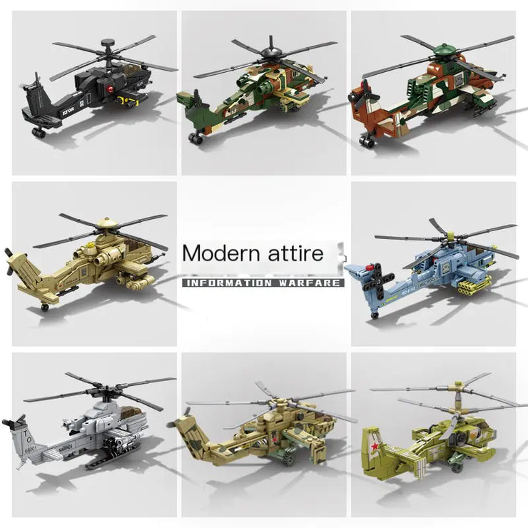 Smart Building Blocks Helicopter Compatible with LEGO