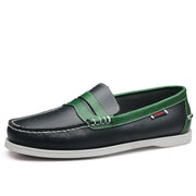 Men's Casual Leather Loafers - Breathable British Style