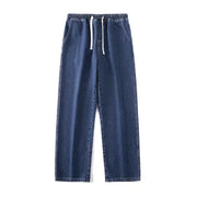 Men's Casual Loose Fit Wide Leg Jeans - Street Style