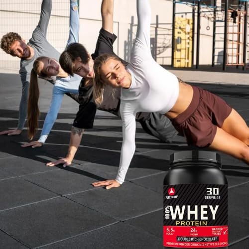 Flexthom 100% Whey Protein Powder - Rich Double Chocolate Flavor | High-Performance Protein for Muscle Growth (2 lbs