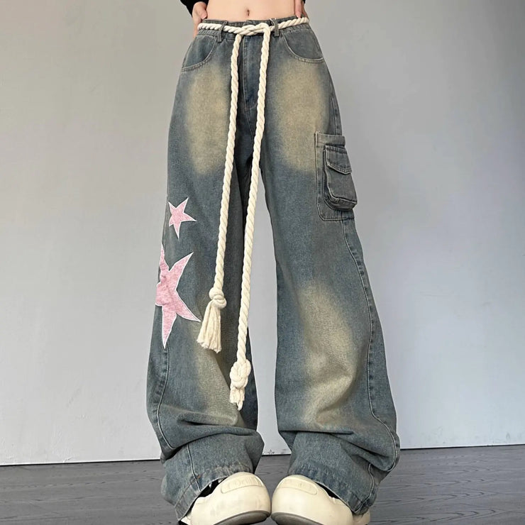 Retro Straight Loose Slimming Jeans for Women