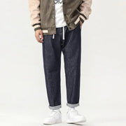 Men's Simple Elastic Waist Jeans