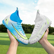 Men's High-Top Soccer Cleats for Artificial Turf Training