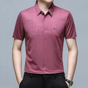 2023 Summer Men's Short Sleeve Business Shirt