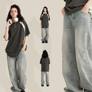 Men's Washed Gradient Ripped Monkey Jeans