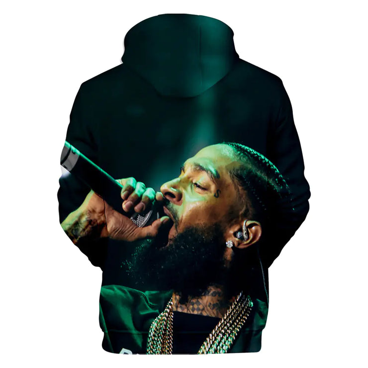 3D Hooded Sweatshirt Inspired by Nipsey Hussle