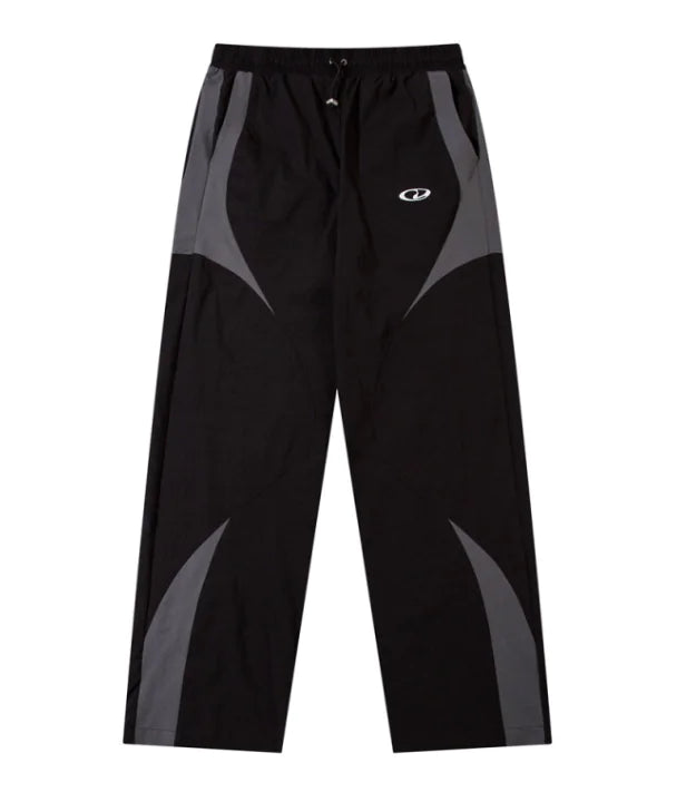 Contrast Patchwork Straight Pants