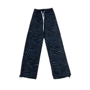 Thickened Printed Wide-Leg Casual Pants for All