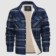 Men's Fleece-Lined Plaid Jacket