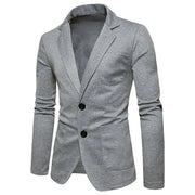 Men's Slim Fit Knit Blazer - Casual Business Jacket