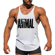 Men's Muscle Tank Top with Round Hem for Gym Workouts