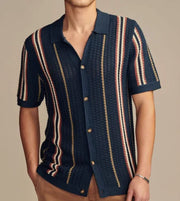 Men's Casual Hollow Knit Polo Shirt (One Piece)