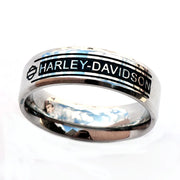 Titanium Steel Ring - Harley Style Band