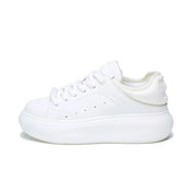 Lace Up Round Toe Platform Sneakers