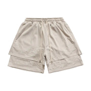 Thorns Fake Two-Piece Hip Hop Shorts for Men