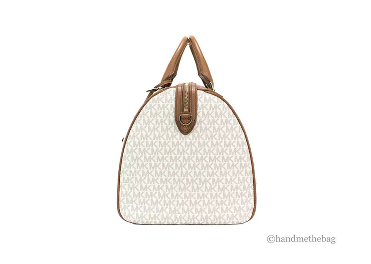 Michael Kors Travel XL Vanilla Duffle Weekender Bag
