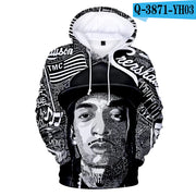 3D Hooded Sweatshirt Inspired by Nipsey Hussle