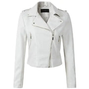 Korean Style Women's Spring Autumn PU Leather Jacket
