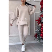 Women's Long-sleeved Printed Sweater Leggings Suit